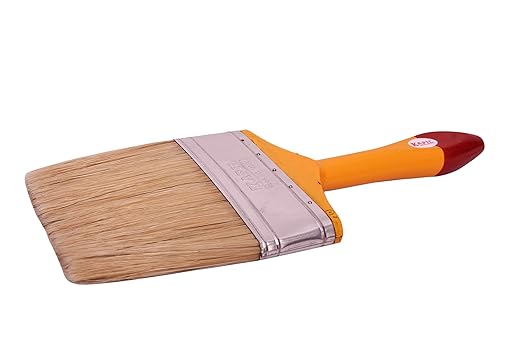 KAPIL Wall Paint Brush 100mm SUPERIOR NYLON FILAMENT suitable for oil, water based paints and CLEANING PURPOSE. ( brown)