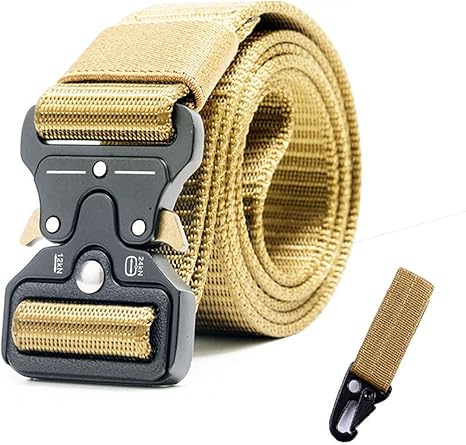 Amazon Co Jp Yhdzswb メンズナイロンベルトメタルバックルジーンズベルトメンズワイドアウトドアベルトメンズベルト 男性用の革ベルト Belt Length 135cm Color Dark Grey ホーム キッチン