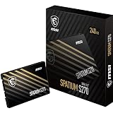 MSI SPATIUM S270 240GB SATA III 2.5 SSD 500MB/s Read 400MB/s Write Drive