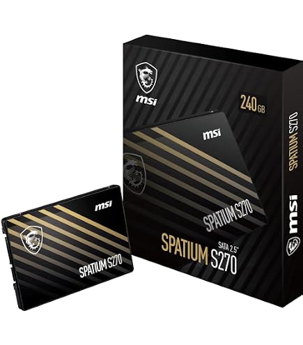 内蔵型SSD MSI SPATIUM M482 2TB SSD MSI Spatium S270-480GB, SATA lll, 2,5'' | Amazon.com.br