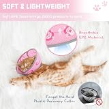 Supet Cat Cone Collar Soft to Stop Licking Adjustable Pink Small (S) view 3