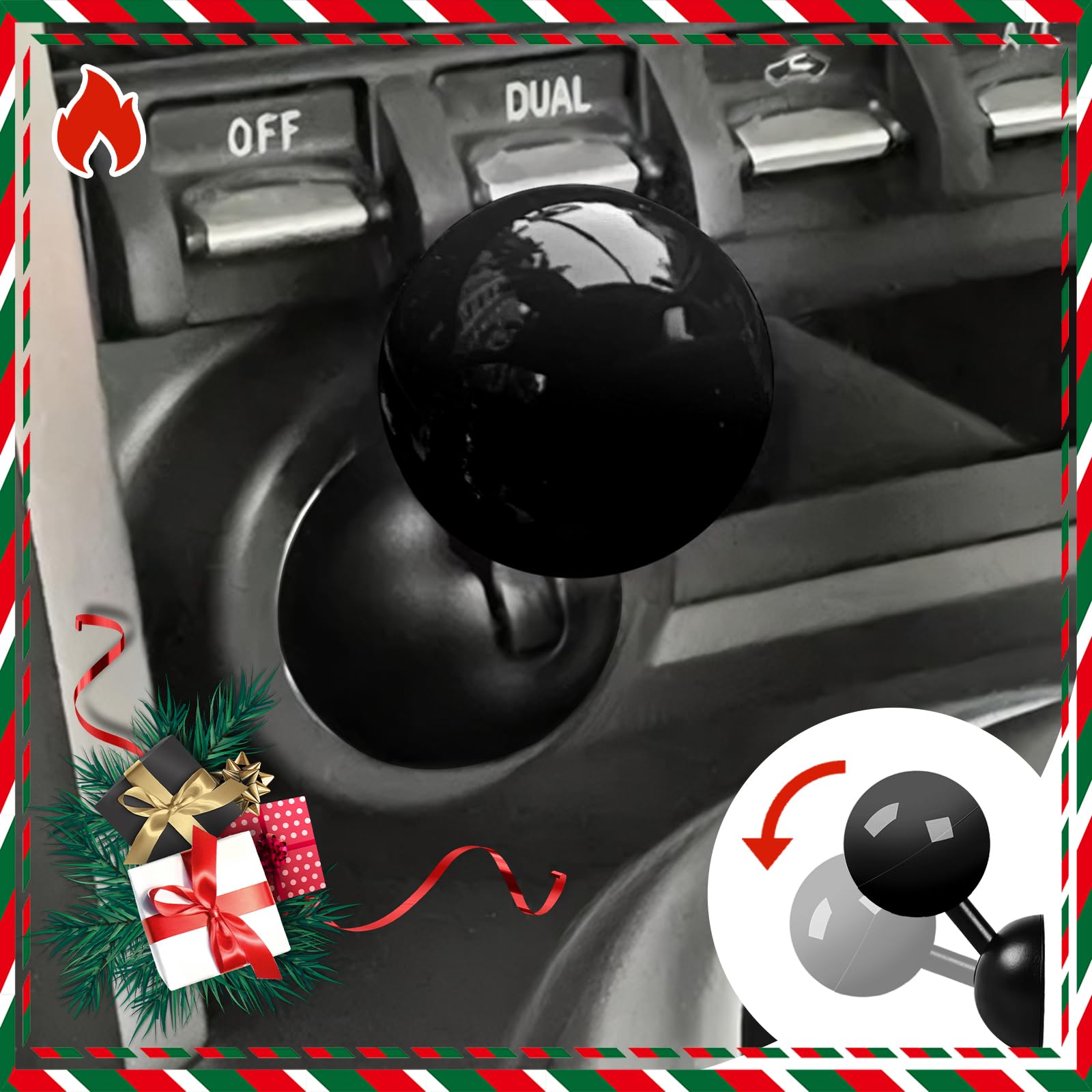 Photo 1 of ?????????Push Start Button Cover, Metal Car Joystick Push to Start Car Joystick Starter Engine Start Stop Button Cover Car Ignition Button Cover Cool Car Accessories Interior Decorations Black