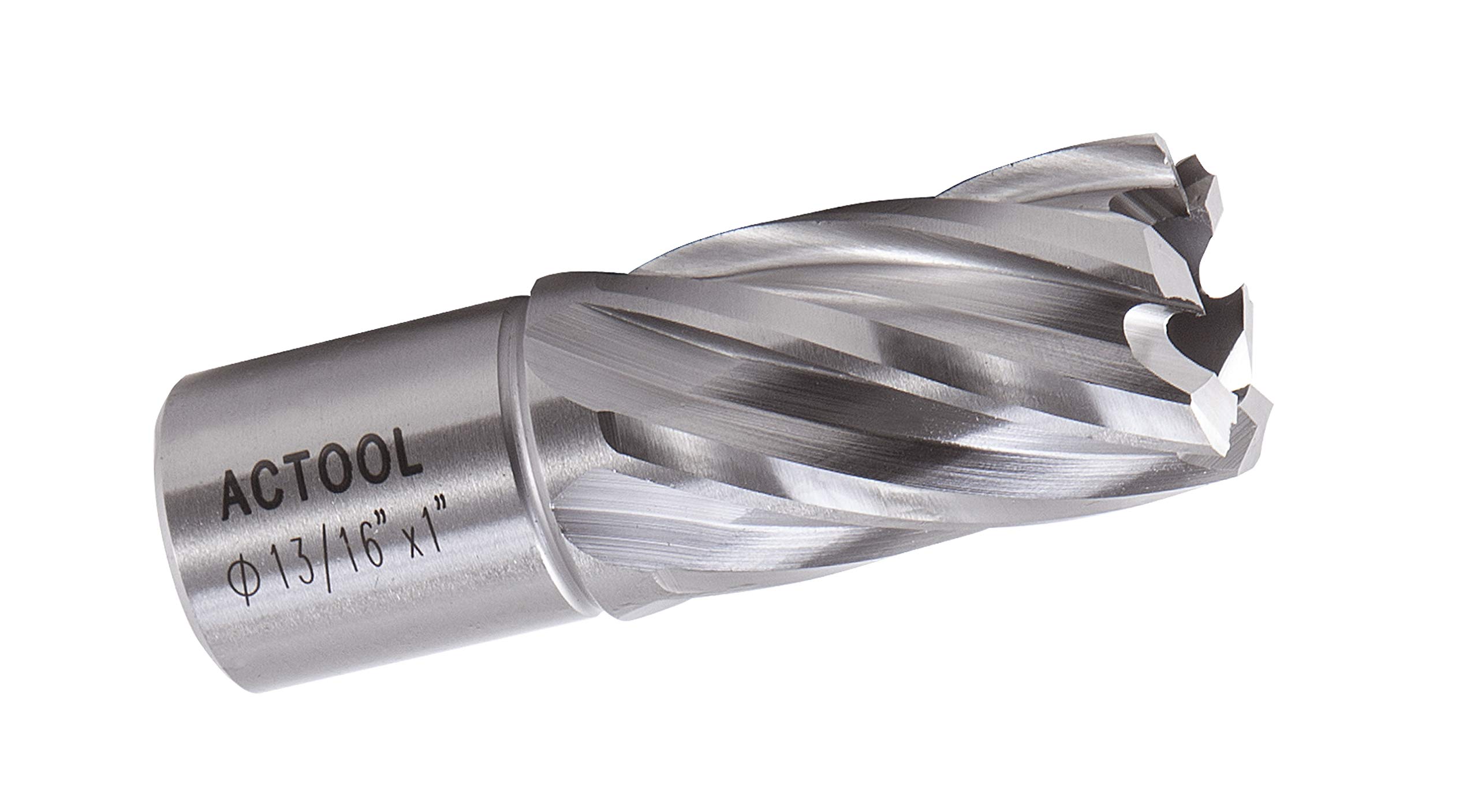 Photo 1 of ACTOOL 13/16" Diameter × 1" Depth of Cut HSS ANNULAR Cutter with 3/4'' Weldon Shank