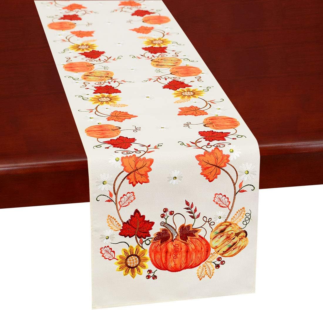 Best Fake Leaves Table Runner