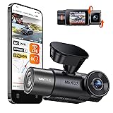 Vantrue N2X 2.7K Uber Dash Cam Front and Inside, 5G
