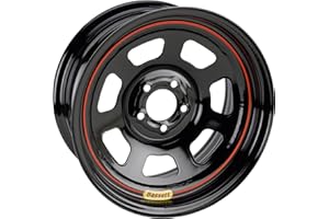 UNKNOWN Bassett 57RN4 15X7 DOT D-Hole 5x100 mm 4 In. Bckspc Black Wheel