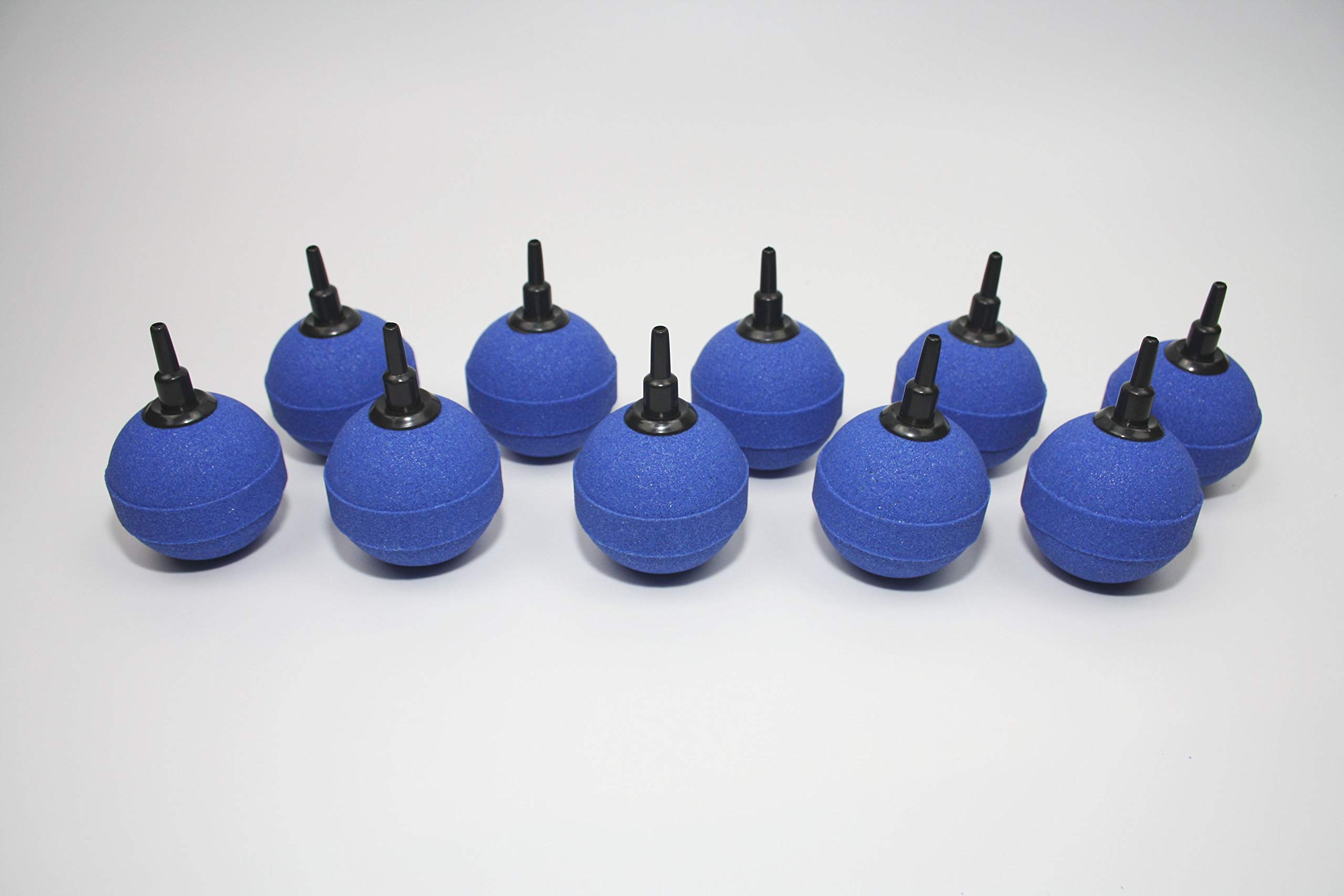 10 x aeration stone, blue, air outlet balls, diameter 50 mm.