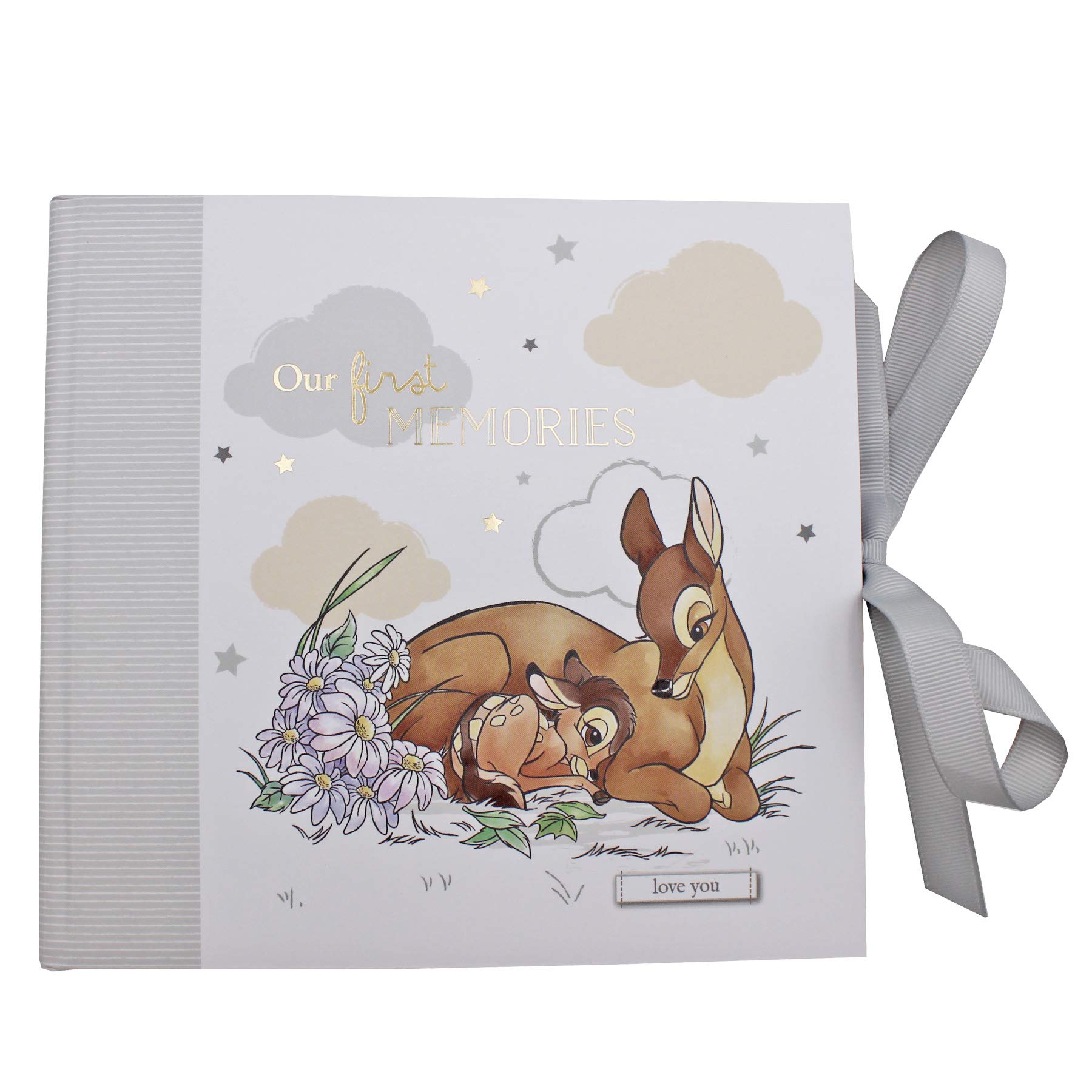 Disney Magical Beginnings Photo Album 50 x 4' x 6' - Bambi First Memories, Gold