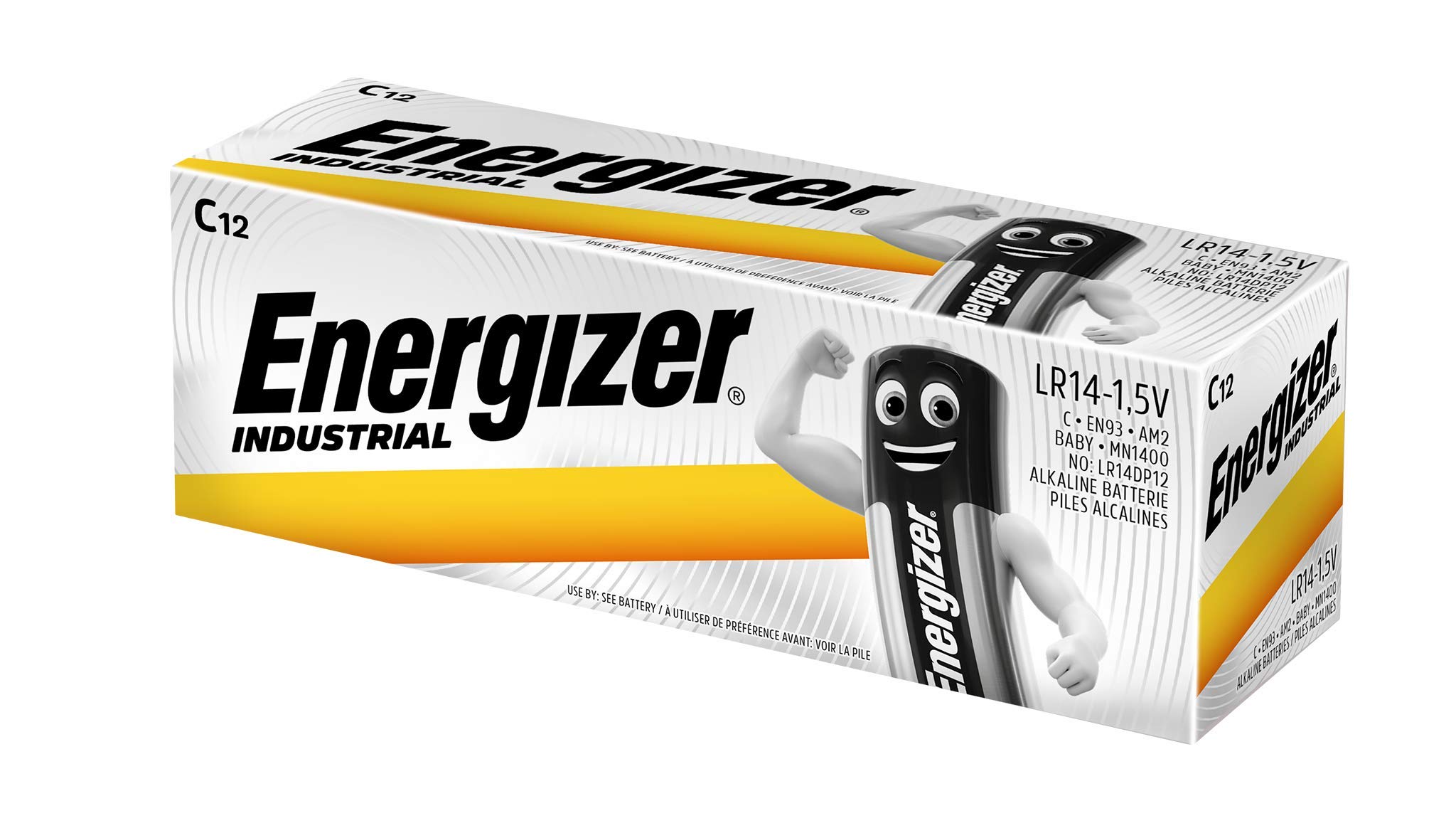 Energizer Industrial Battery Long Life Lr14 1.5V C Ref 632049 [Pack 12]