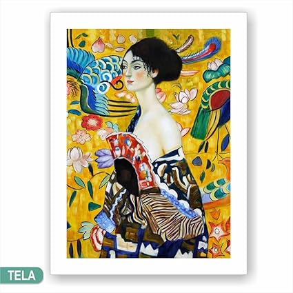 Quadri Cornici Hb Gustav Klimt The Grass Framework On Wood Poster Print On Wood Panel Black Border Amazon Co Uk Kitchen Home