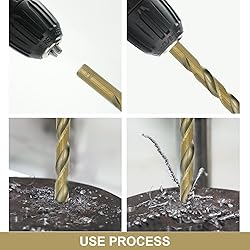 BEHAPPY Cobalt Drill Bit Set 21Pcs, M35 High Speed
