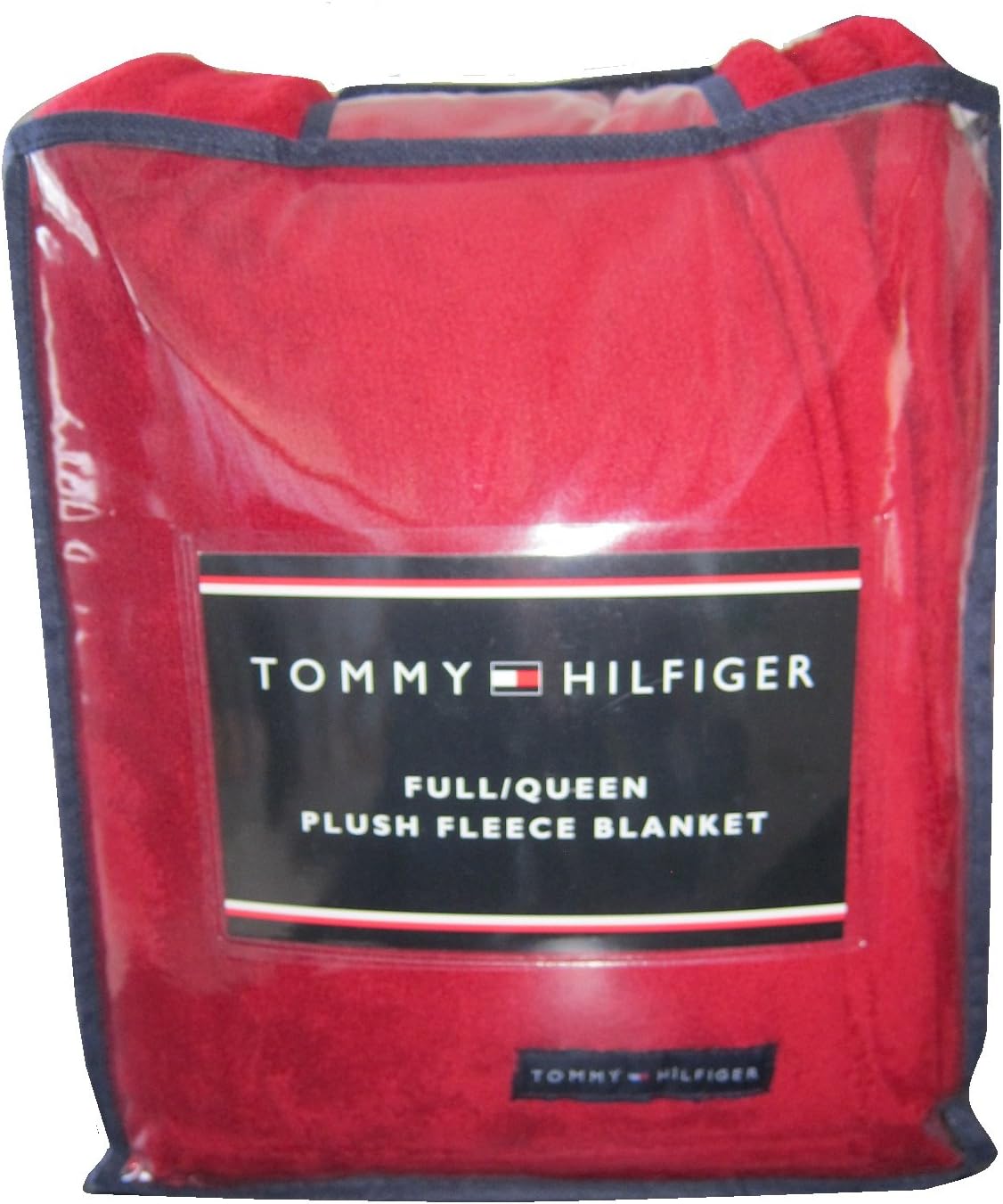 Tommy Hilfiger Full Queen Blanket, Plush Flees Blanket Red Amazon.ca
