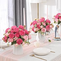 MARTINE MALL 12 Packs Peonies Artificial