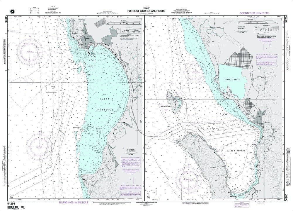 Paradise Cay Publications NGA Chart 54266: Ports of Durres and Vlore