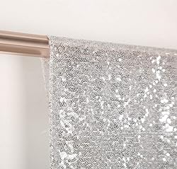 SquarePie Sequin Backdrop 20FT x 10FT Silver