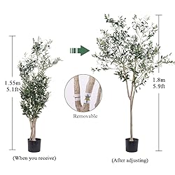 Artificial Olive Tree for Living Room Decor, 6FT