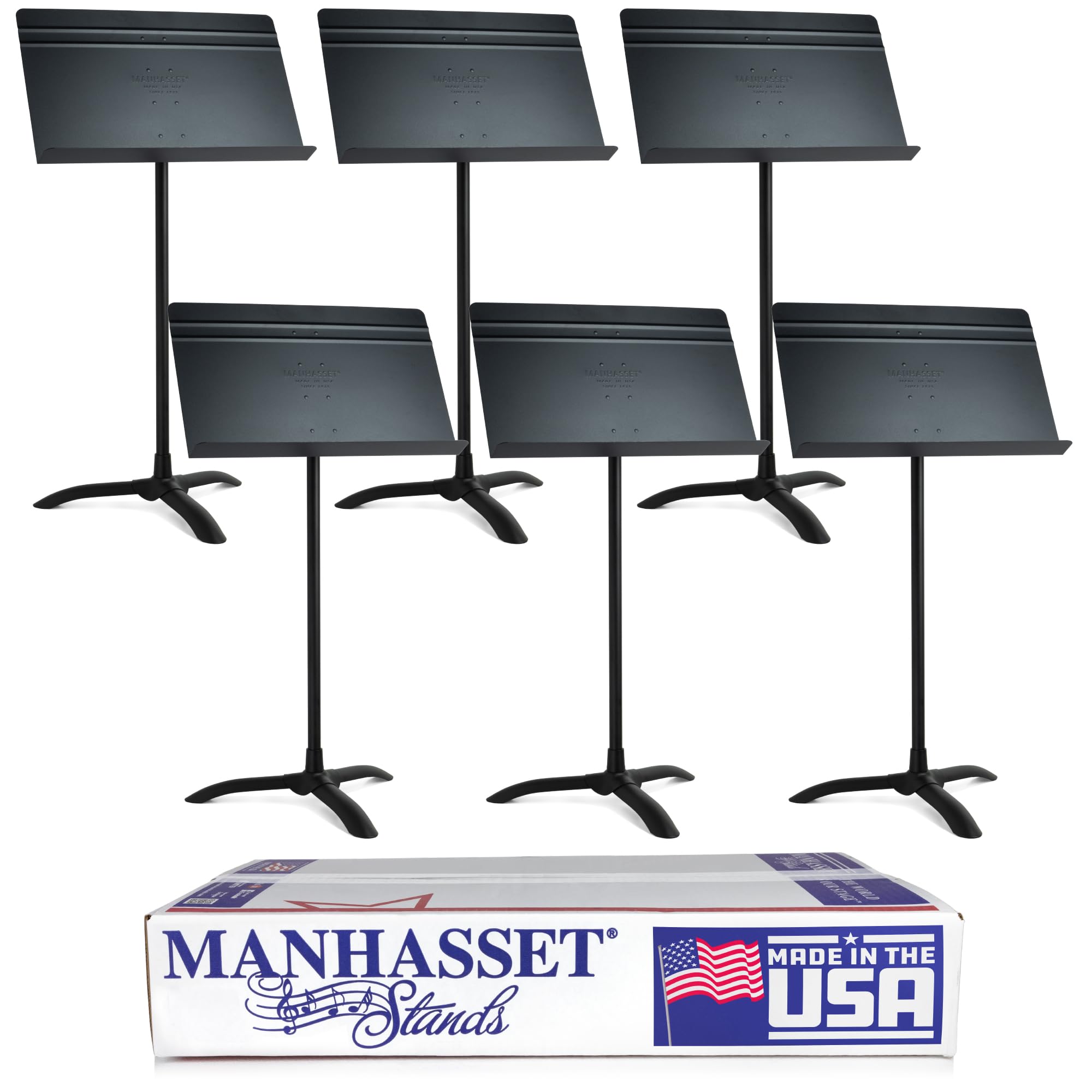 Manhasset Symphony Stand (Pack of 6) - Black, MAN4806 — image 1