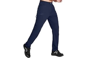 ISEEGZ Men's Hiking Pants, Quick Dry Travel Pants Men Lightweight Outdoor Large Pocket Casual Work Pants Water-Resistant
