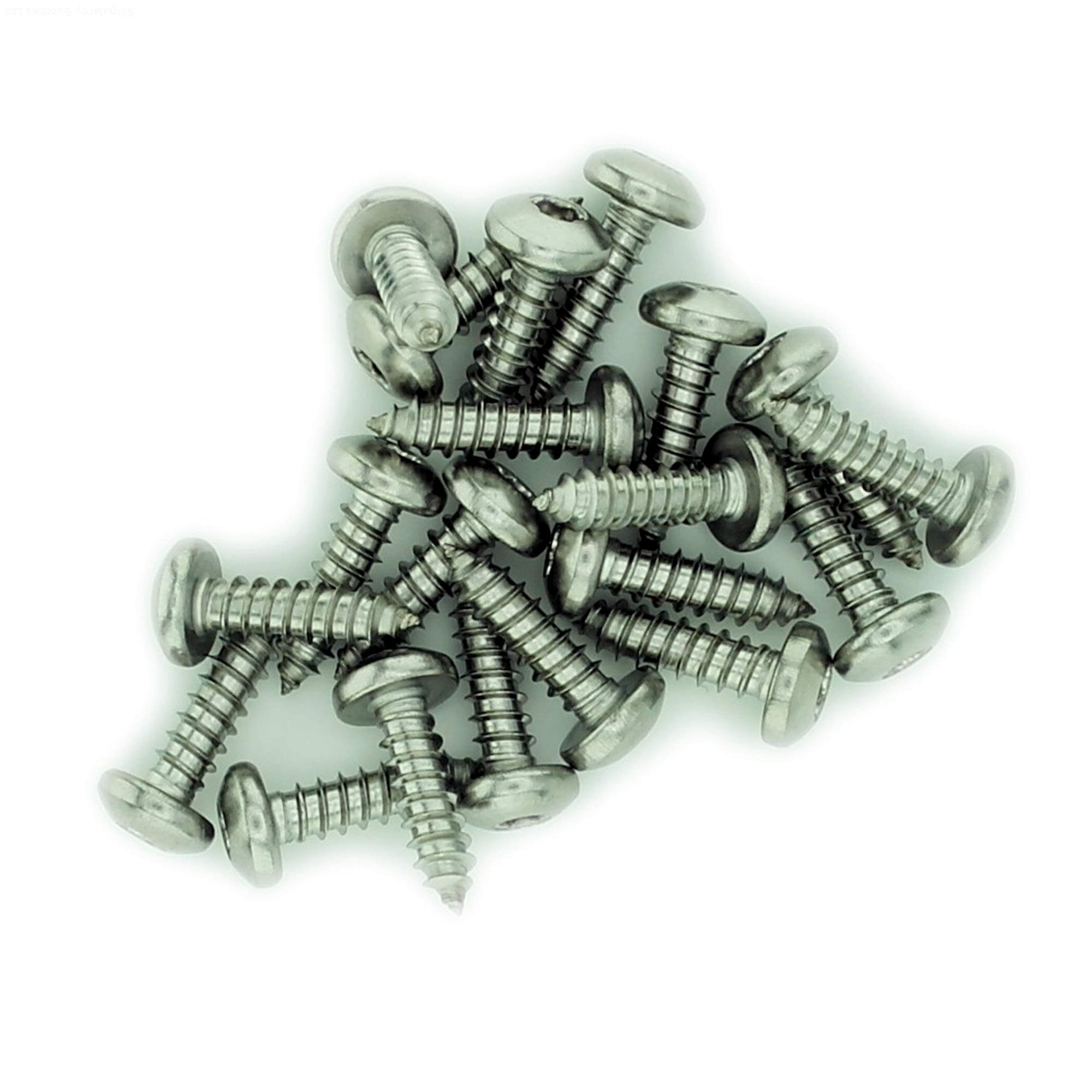 No.12 x 0.75 (5.5mm x 19mm) TX Pan Self-Tapping Screw - Stainless Steel (A2) (Pack of 20) — image 1