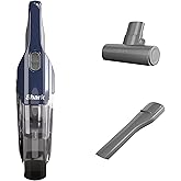 Shark CH701 Cyclone PET Handheld Vacuum with PetExtract Hair, 8" Crevice Tool, HyperVelocity Suction, Navy Blue/Grey (Renewed)