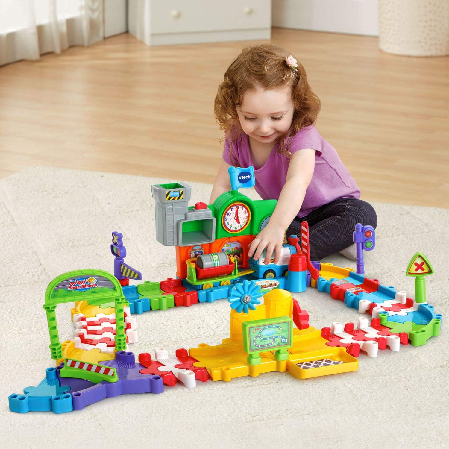 vtech go go smart wheels roadmaster train set