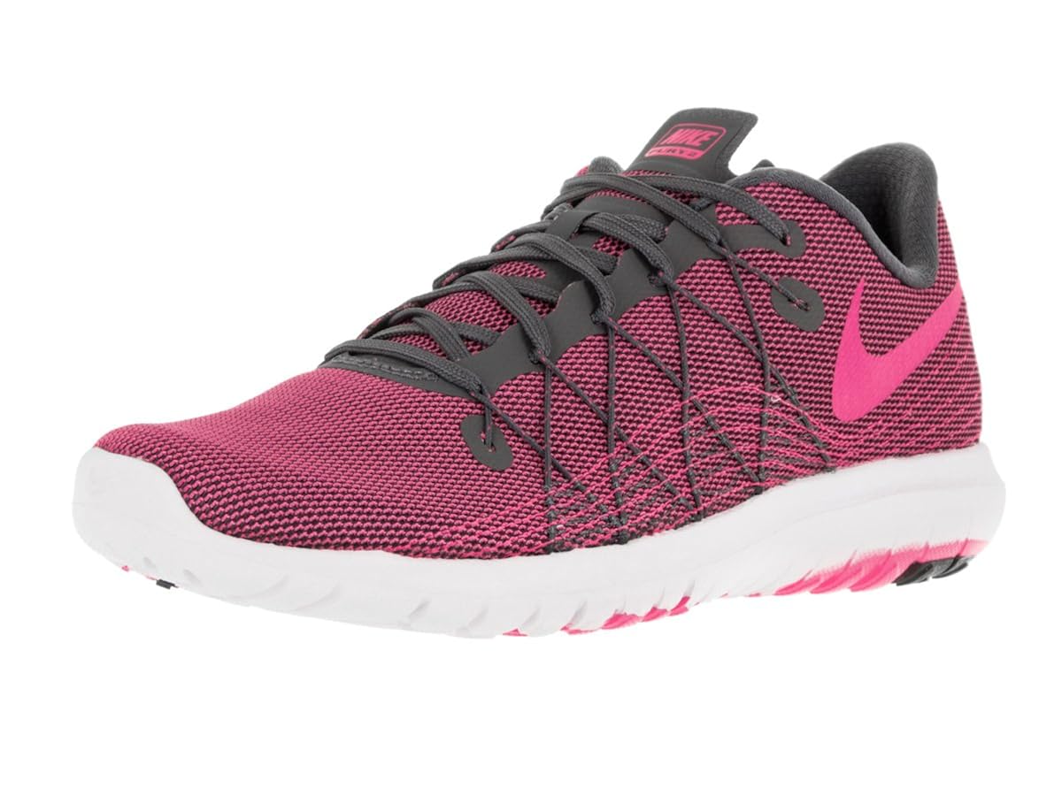 Buy Nike Women S Flex Fury 2 Dark Grey Pink Blast White Running Shoe 9 Women Us At Amazon In