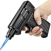 SAMNIU Butane Torch Lighter, Adjustable Windproof Jet Flame, with Safety Lock, Multi-purpose Lighters for Grilling, Baking, Candle, Jewelry, BBQ &amp; Outdoor (Refillable, No Gas Included)