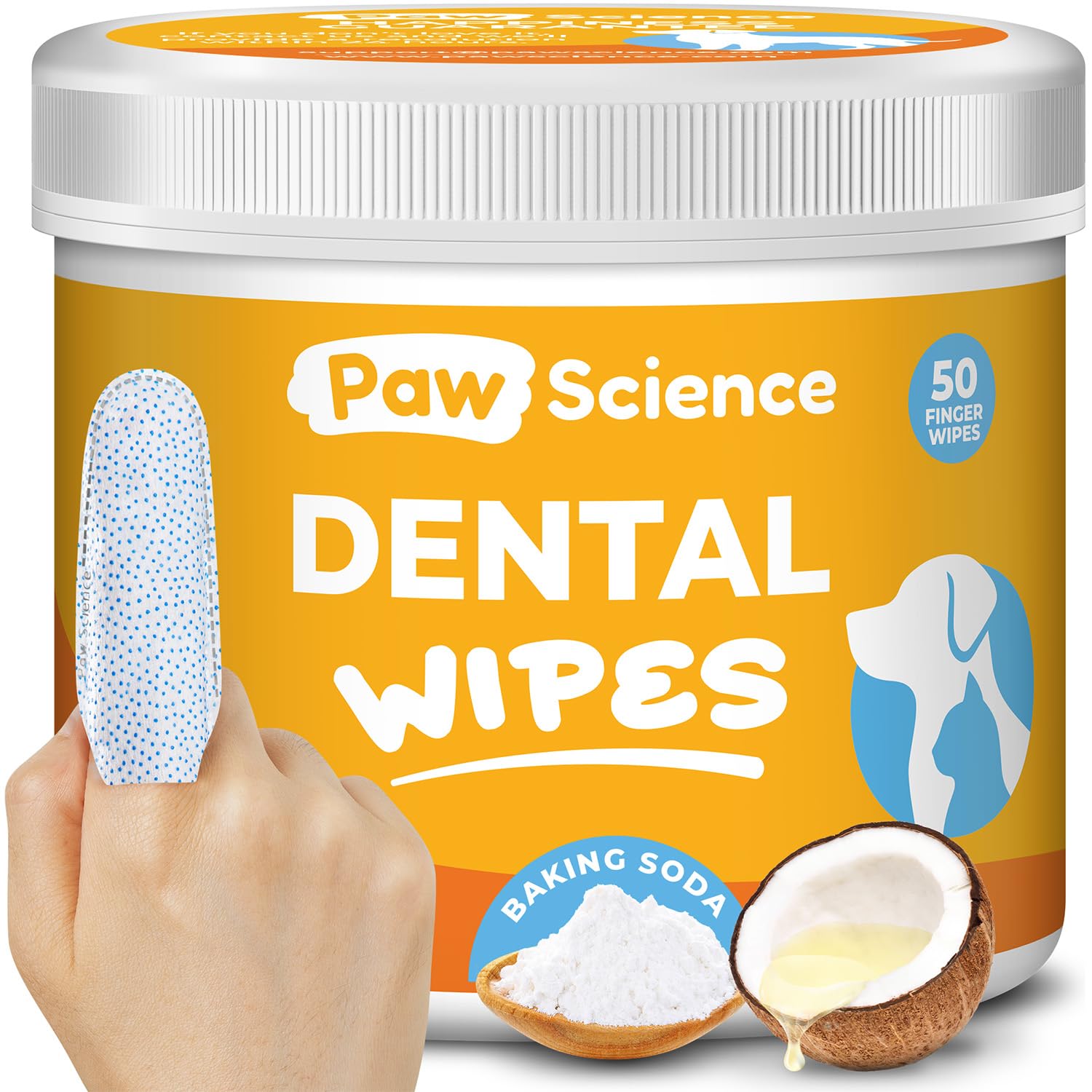Paw Science Dog & Cat Teeth Cleaning Wipes - Dental