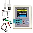 Multi-Function Tester, 3.5 inch Colorful Display Pocketable Multifunctional TFT Backlight Transistor LCR-TC1 Tester for Diode Triode Capacitor Resistor Transistor LCR ESR NPN PNP MOSFET LW21
