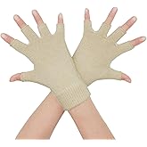 Lemoyoung Cashmere Fingerless Gloves–Hand Warmers,Soft and Stylish Design Thermal Gloves for Cold Weather Everyday Use