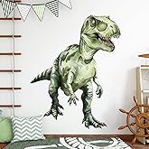 Large Dinosaur Wall Decals, Tyrannosaurus Dino Wall Stickers Vinyl Peel and Stick Wall Decal Self Adhesive Wall Art Sticker for Baby Nursery Kids Room Home Decor (W42.1*H51.2in)