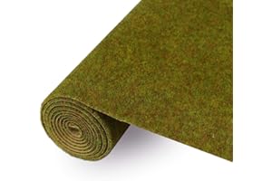 CP135 Artificial Model Grass Mat Trains Yellow Green Late Autumn 40 x 100cm or 15.7''x 39'' for Decoration Craft Scenery Mode