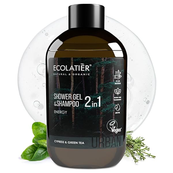 ECOLATIÈR 2-IN-1 BODY WASH MEN & SHAMPOO MEN...