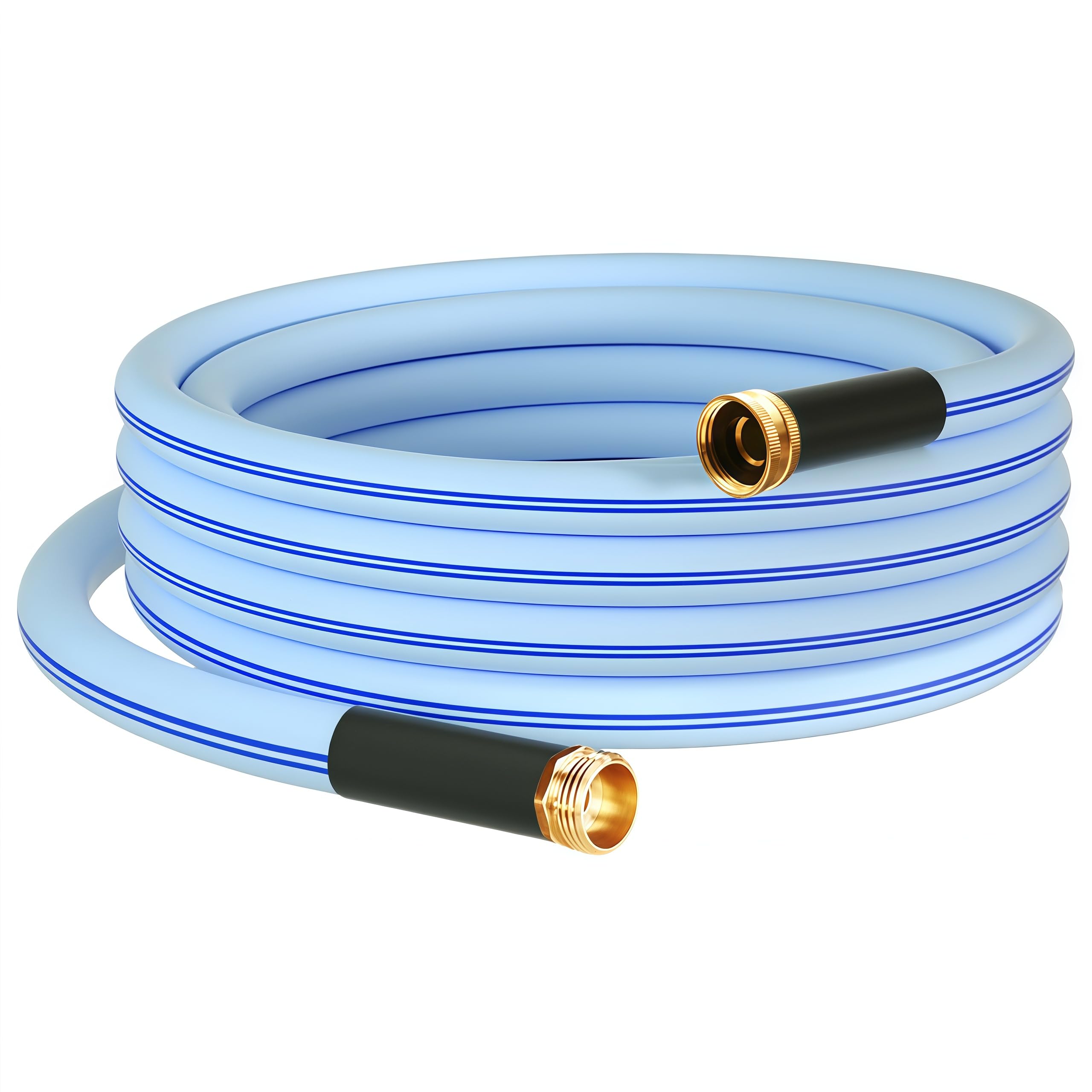 Photo 1 of Atlantic Heavy Duty Garden Hose 15 ft x 5/8 Inch Blue, Short Connection Leader Hose (15 Feet)`1
