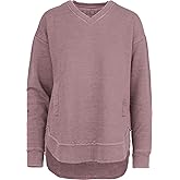 Royce Apparel Melange West Hall V-Neck Pocketed Poncho Fleece
