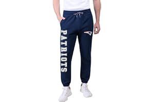 Ultra Game NFL Official Adults Super Soft Game Day Jogger Sweatpants - Unisex, New England Patriots, Team Color, Large