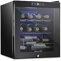 Schmecke 12 Bottle Compressor Wine Cooler Refrigerator w/Lock | Large Freestanding Wine Cellar | 41f-64f Digital…
