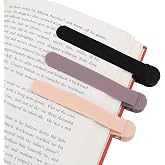 SMUK 3pcs Automatic Bookmark, Silicone Book Marks for Reading Women, Men, Kids, Book Lovers, Cute Unique Book Markers for Reading, Reading Accessories Gifts for Book Lovers