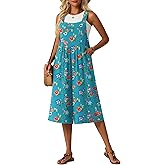 Lepunuo Rompers for Women Summer Casual Jumpers Boho Short Bib Jumpsuits Overalls with Pockets Beach Vacation