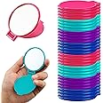 Yalikop 36 Pcs Compact Mirror Bulk Portable Round Makeup Mirror Mini Foldable for Purse Women Travel Daily Use Mother‘s Day Gifts (Pink,Purple,Green,Blue)