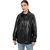 Levi's Womens Levi's Women's Relaxed Fit Faux Leather Blazer