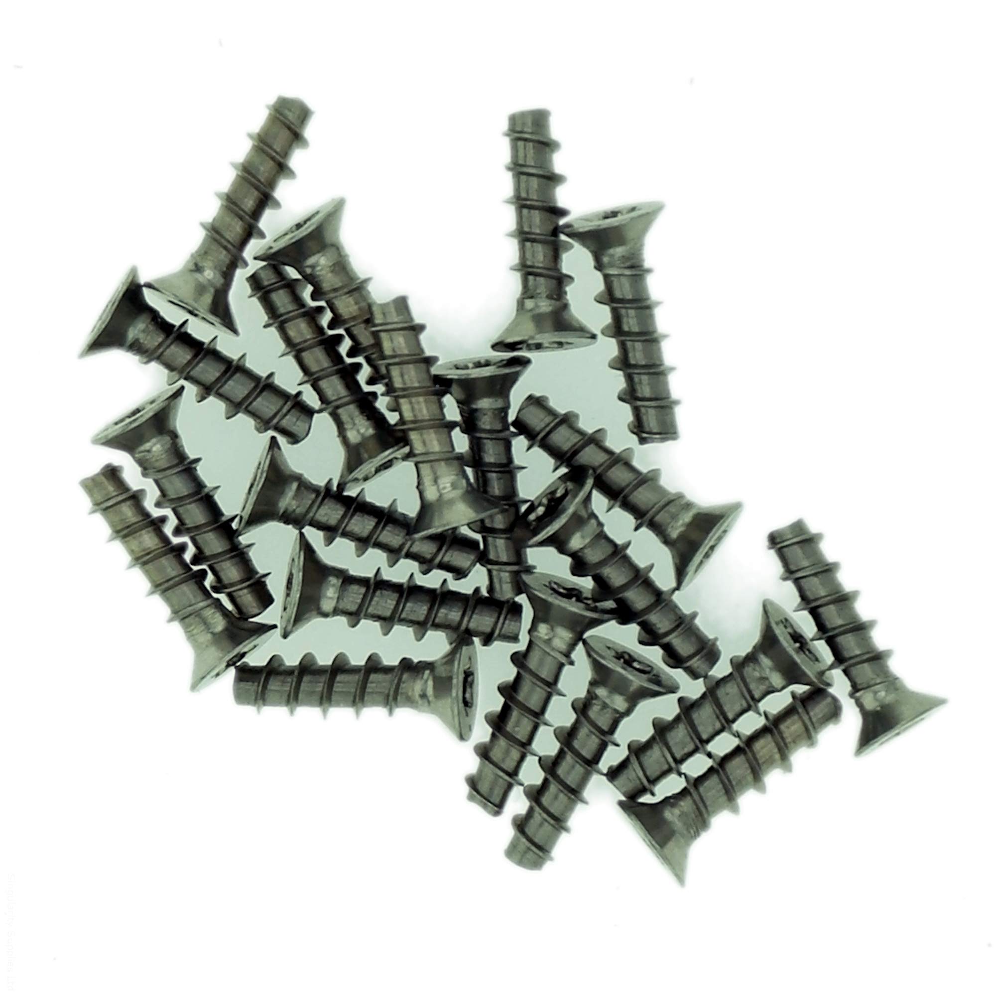 D3 (3mm x 10mm) TX Countersunk Screws for Plastic (Trilobular) - Stainless Steel (A2) (Pack of 20)