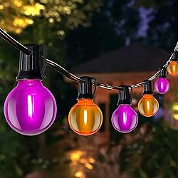 25FT Outdoor Halloween String Lights, G40 Outdoor