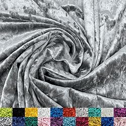 Ice Fabrics Stretch Crushed Velvet Fabric by The