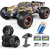 HAIBOXING Brushless RC Car 16890A 1/16 Scale 4X4 Fast Remote Control Truck 48 KM/H Top Speed, Hobby RC Cars for Adults and Boys All Terrain Off-Road Truck with Spare Paddle Tires for Sand Land