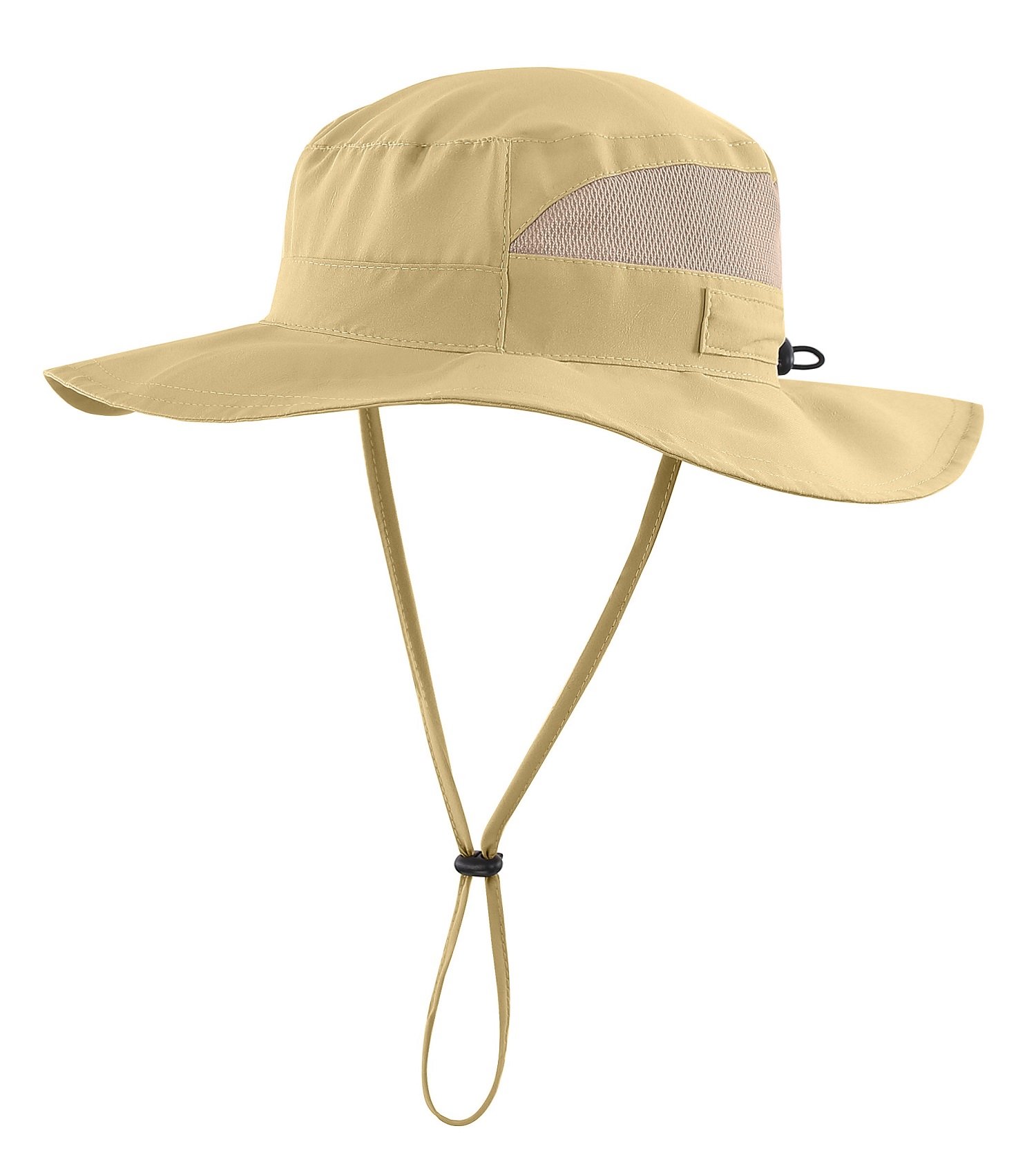 Womens Summer Mesh Boonie Sun Hat Wide Brim UV Protection Fishing Hat