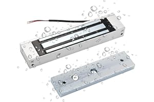YUANWIN Electromagnetic Lock Waterproof 350LBS 180KG Holding Force Electric Magnetic Door Lock 12V Fail Safe NC Mode for Access Control System