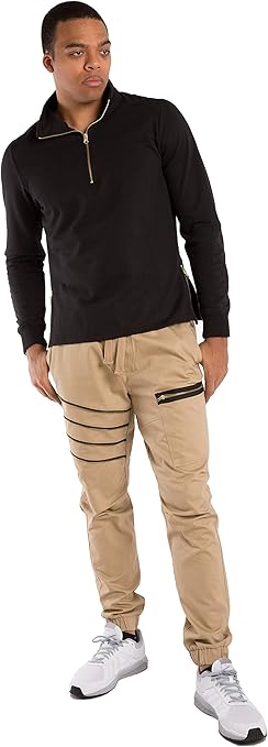 khaki pants with scrunch bottoms