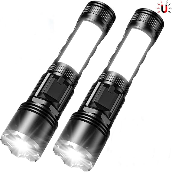 Rechargeable Flashlight, Flashlight Power Bank In One, Super