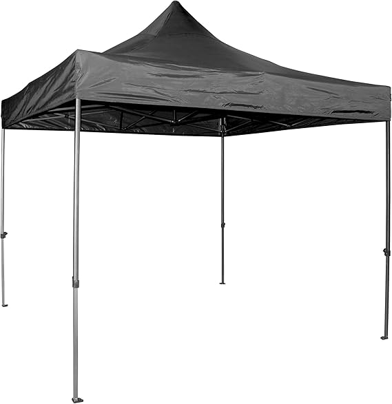 Vaunt Black Folding Gazebo 3m x 3m Amazon.co.uk Garden & Outdoors